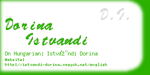 dorina istvandi business card